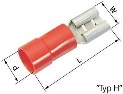 L-RA 49 H - 49 - Rot - Weiblich - Gerade - Messing - Polyamid