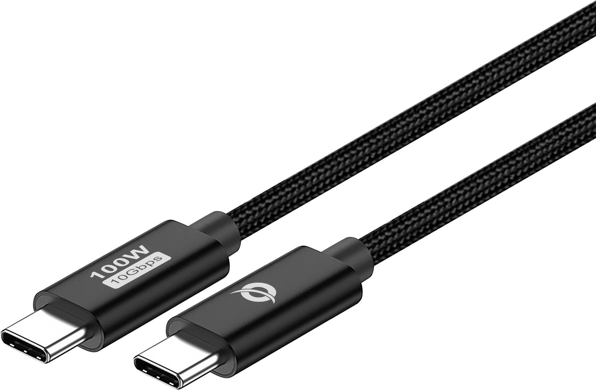 Conceptronic Kabel USB-C 3.0 -> C St/St 2.00m 5A 10Gbps sw - Kabel - Digital/Dat