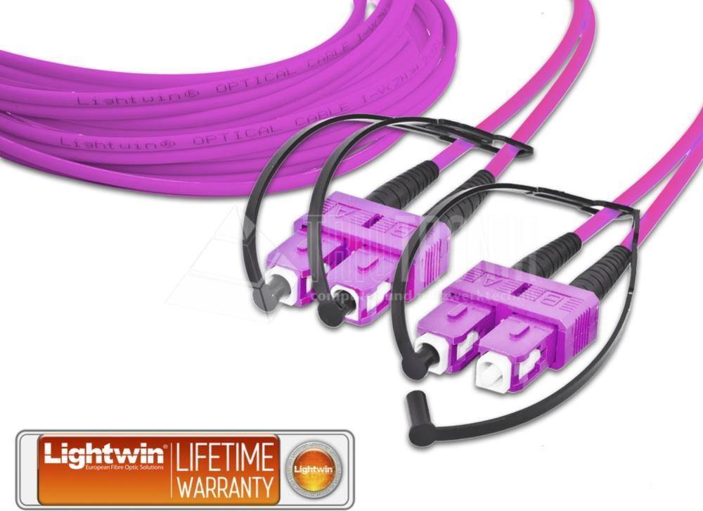LIGHTWIN - High Quality Duplex LWL Patchkabel, MM OM4, SC - SC