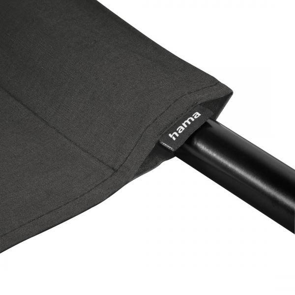 hama 00021157 Fotostudio-Hintergrund, Stoff, 2,95 x 6 m, Schwarz