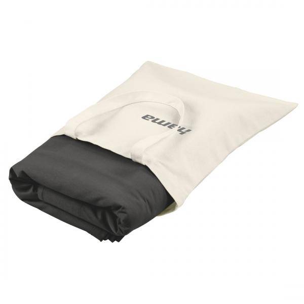 hama 00021157 Fotostudio-Hintergrund, Stoff, 2,95 x 6 m, Schwarz