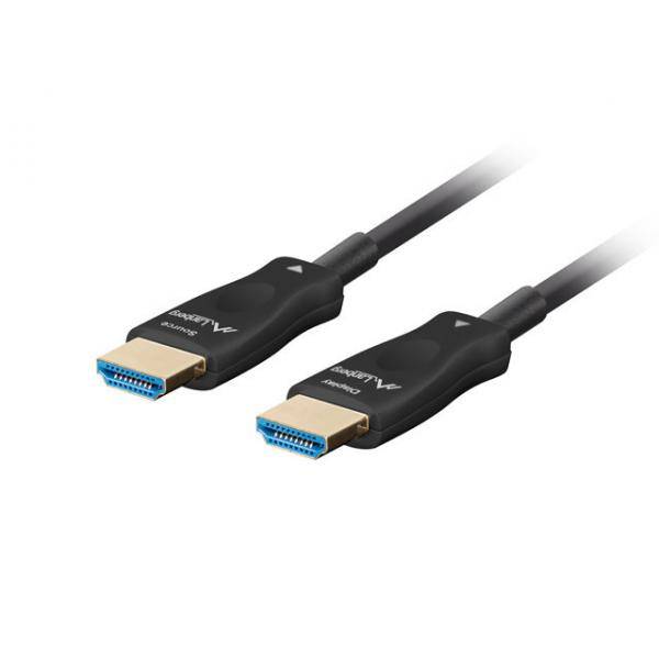 LANBERG HDMI M/M V2.1 Kabel 40m 8K optisch AOC schwarz Multimedia-Technik HDMI-Kabel Audio, &