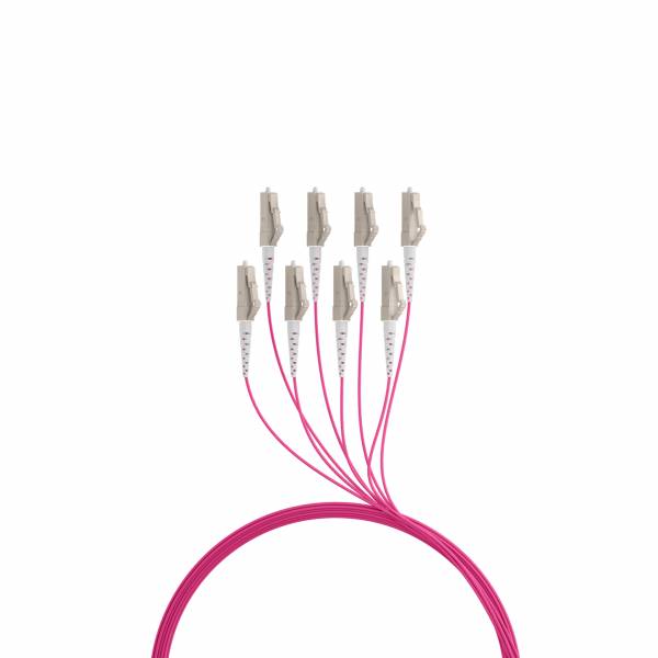 EFB Elektronik Trunkkabel U-DQ ZN BH OM4 8G 1x8 LC-LC 80m Dca LSZH Kabel 80 m low-smoke zero-halogen Glasfaser LWL