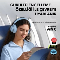 Anker Innovations Soundcore Space One - Kopfhörer mit Mikrofon - ohrumschließend Anker Innovations Soundcore Space One - Kopfhörer mit Mikrofon - ohrumschließend