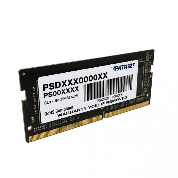 PATRIOT PSD48G32002S Signature-Line SO-DIMM, 8GB, DDR4, 8GB, 3200 Mhz, 22-22-22-52, 1.2v - 8 GB - DDR4