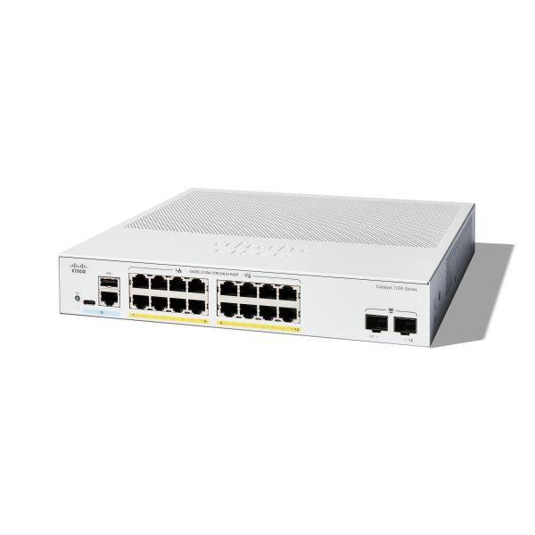 Cisco Catalyst 1200-16P-2G - Switch - L3 - Smart - 16 x 10/100/1000 (PoE+)