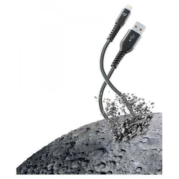 cellularline Kabel USB-A/Lightning TETRACABMFI1MK 1,2m sw