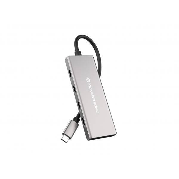 Conceptronic HUBBIES17G - USB 3.2 Gen 2 (3.1 Gen 2) Type-C - USB 3.2 Gen 2 (3.1