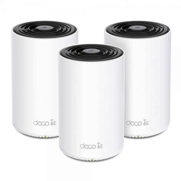 TP-LINK Deco XE75 Pro (3-pack) - Weiß - Intern - Mesh-System - 670 m² - FCC: <30