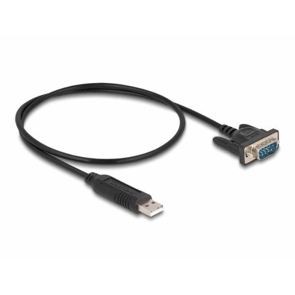 Delock USB 2.0 zu Seriell RS-232 Adapter mit kompaktem seriellen Steckergehäuse 50 cm