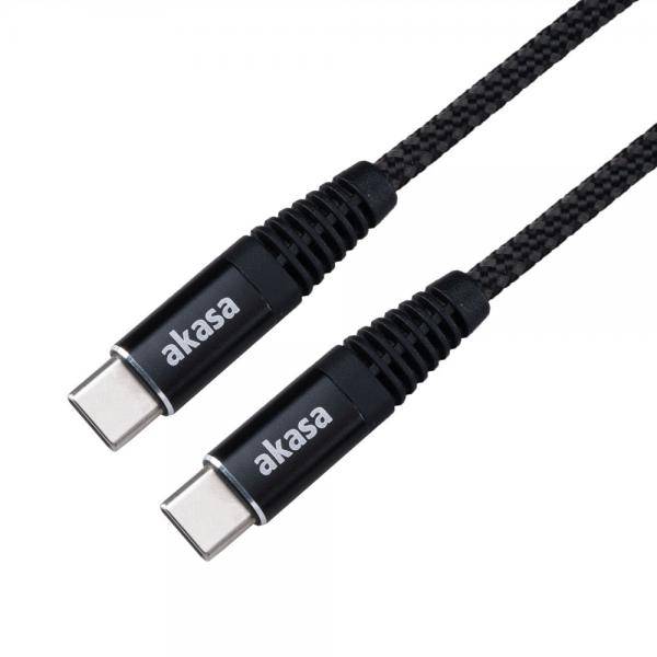 Akasa AK-CBUB54-10BK USB Kabel 1 m USB C Schwarz (AK-CBUB54-10BK)