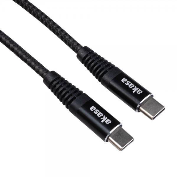 Akasa AK-CBUB54-10BK USB Kabel 1 m USB C Schwarz (AK-CBUB54-10BK)