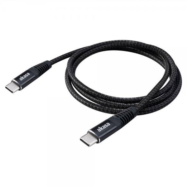 Akasa AK-CBUB54-10BK USB Kabel 1 m USB C Schwarz (AK-CBUB54-10BK)