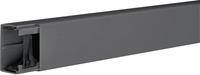 Hager LF4006009011, Gerade Kabelrinne, 2 m, Polyvinylchlorid (PVC), Graphit