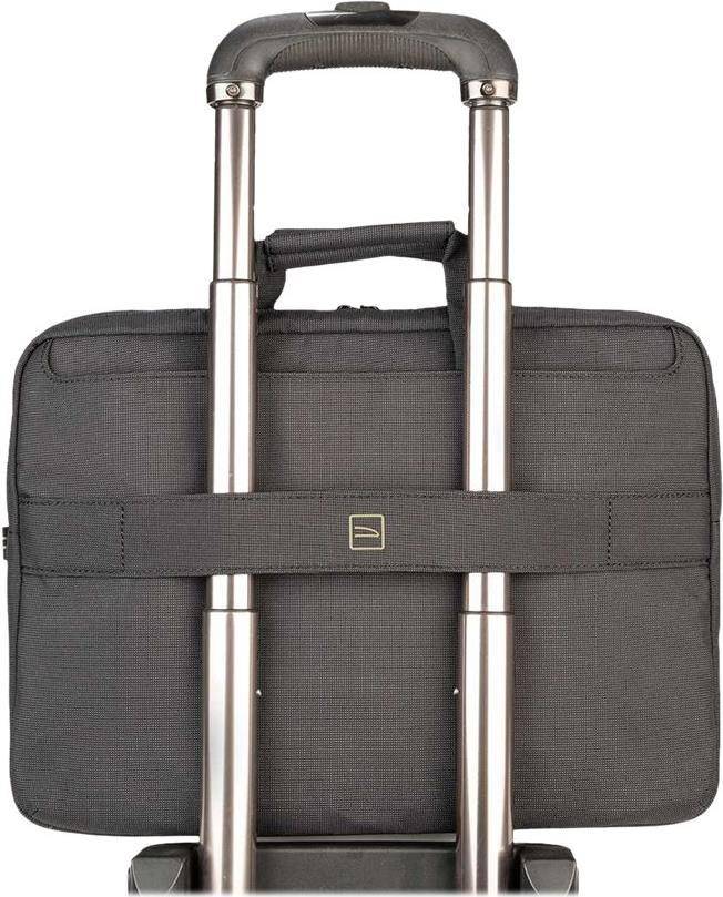 TUCANO Work Out 4 Anthracite In jeder Tasche wurden 17 Plastikflaschen verarbeitet! Stabil gepolsterte Notebooktasche