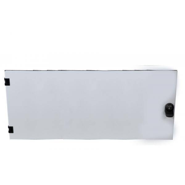 Fronttür für Wandverteiler 12HE, Stahltür inkl. Scharnier (102130GR.12S)