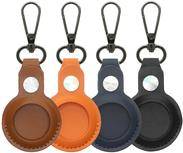 4smarts AirTag Kunstleder Case Set 4 Stückfür AirTags - 4 Stück - braun/ orange/