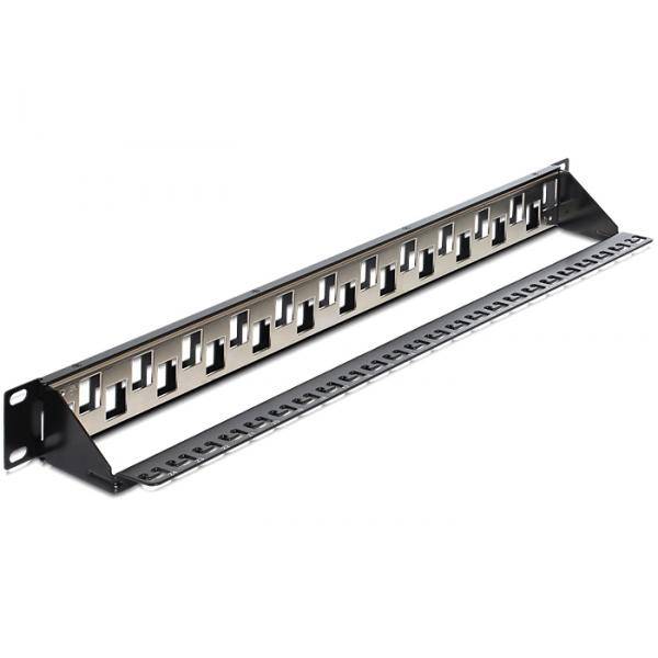 DeLOCK Keystone Patch Panel 19" 24 Port Patch Panel