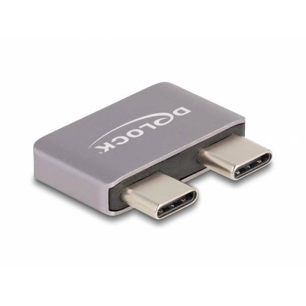 Delock Adapter USB 40 Gbps USB Type-C? 2 x Stecker zu 2 x Buchse