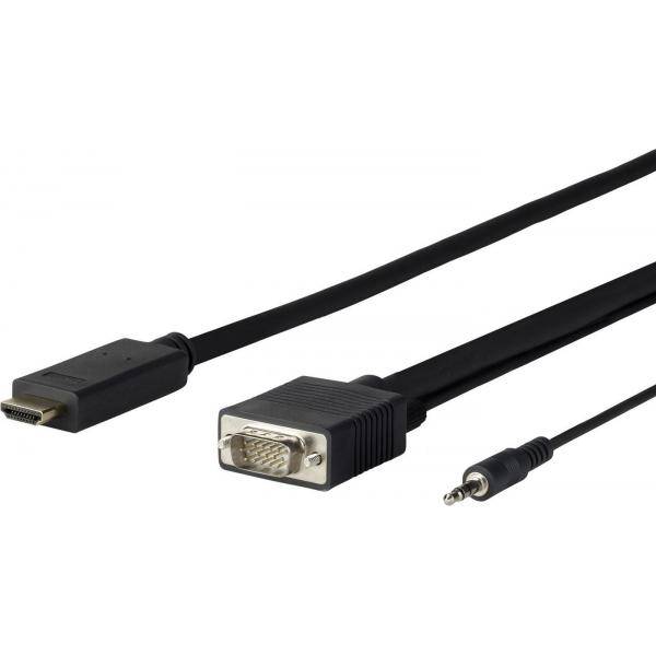 VivoLink PROHDMIVGA1 - 1 m - HDMI Typ A (Standard) - VGA (D-Sub) - Männlich - Weiblich - Gerade