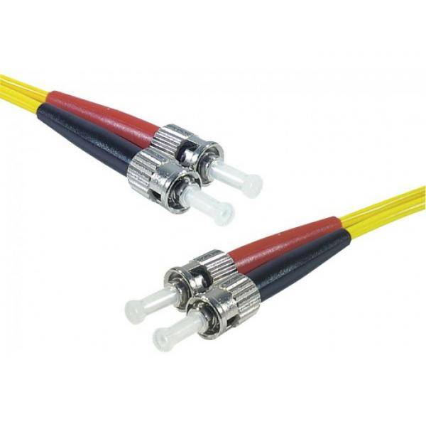 LWL Patchkabel HD, 9/125 µm, OS2-Faser, 2x ST Stecker/2x ST Stecker, gelb, 1,0 m UPC