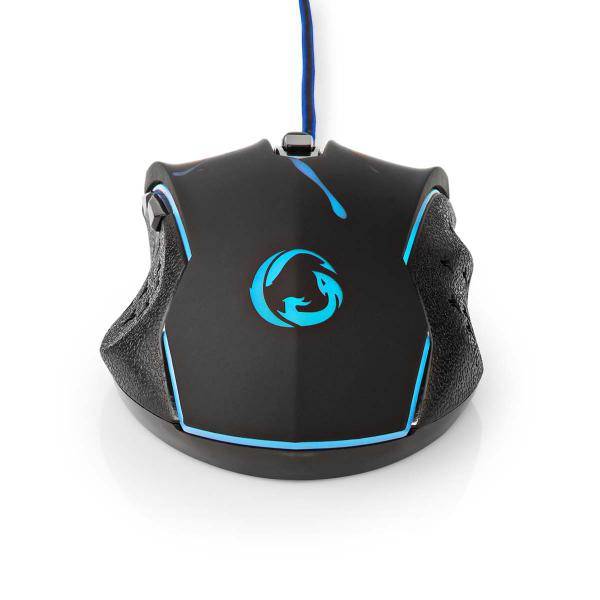 Gaming-Maus mit Kabel – 3600 dpi, LED & 6 Funktionstasten