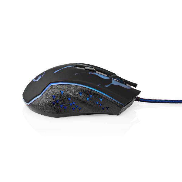 Gaming-Maus mit Kabel – 3600 dpi, LED & 6 Funktionstasten