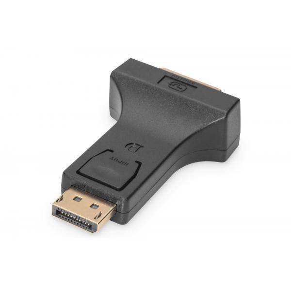 Digitus AK-340603-000-S DisplayPort / DVI Adapter [1x DisplayPort Stecker - 1x DVI-Buchse 24+5pol.] Schwarz