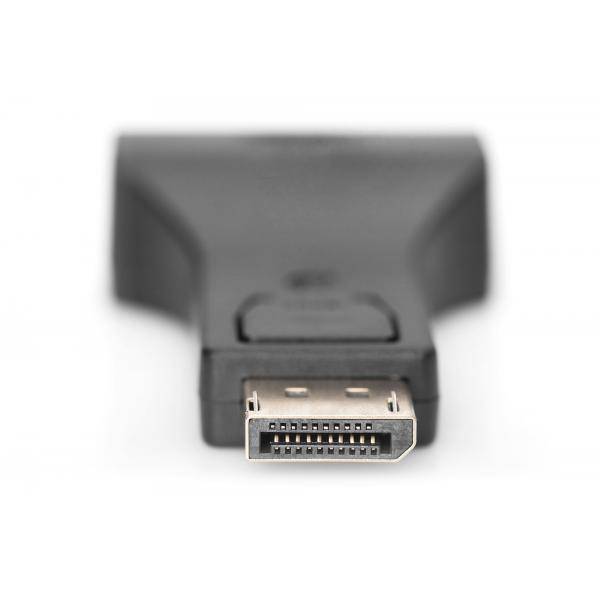 Digitus AK-340603-000-S DisplayPort / DVI Adapter [1x DisplayPort Stecker - 1x DVI-Buchse 24+5pol.] Schwarz
