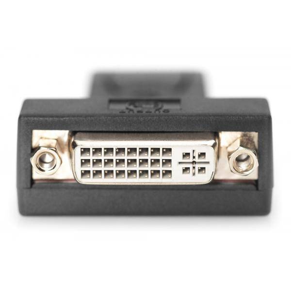 Digitus AK-340603-000-S DisplayPort / DVI Adapter [1x DisplayPort Stecker - 1x DVI-Buchse 24+5pol.] Schwarz
