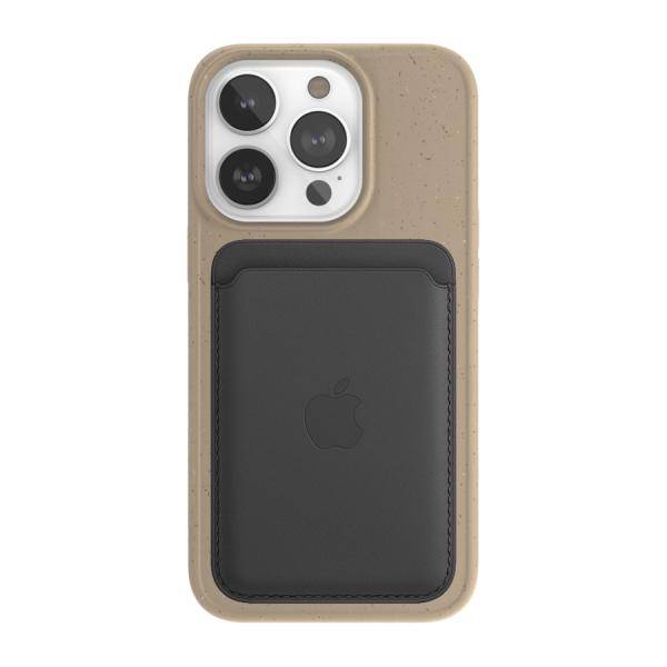 Woodcessories Back Cover Bio Case MagSafe iPhone 14 Pro Max Taupe - 6,7" - Beige