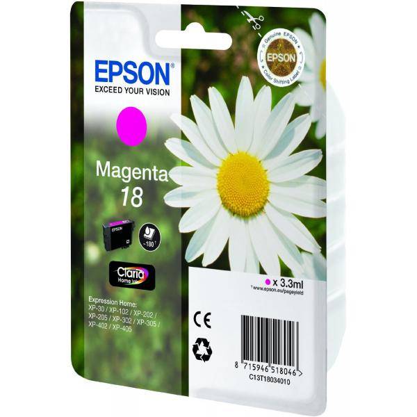 Epson 18 - Magenta - Original - Tintenpatrone - für Expression Home XP-212 - 215