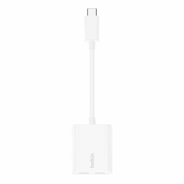 Belkin Connect Audio + Charge - USB-C auf USB-C Kopfhörer-/Ladeadapter - 24 pin USB-C männlich zu 24 pin USB-C weiblich
