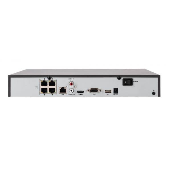 ABUS Performance Line 4-Kanal PoE Set TVVR36422T LAN IP-Überwachungskamera-Set 4-Kanal mit 2 Kameras 1920 x 1080 Pixel