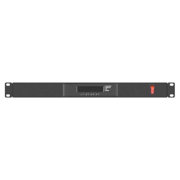 Rack-Gebläsepaneel - mit Thermostat, 2 Ventilatoren - 230 V - RAL 9004, Schwarz