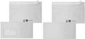 MAILmedia Briefumschlag Recycling, DIN lang, haftklebend