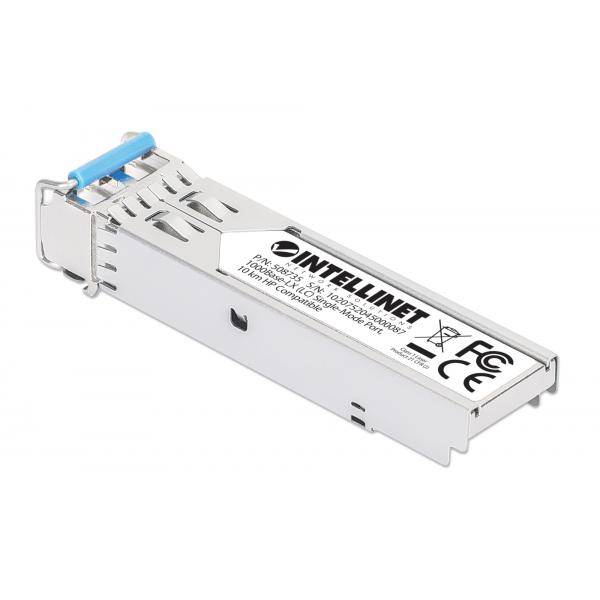 Intellinet Gigabit SFP Mini-GBIC Transceiver für LWL-Kabel 1000Base-LX LC Singlemode-Port 10 - Transceiver - Glasfaser