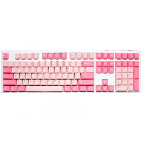 Ducky One 3 Gossamer Pink Gaming Tastatur - MX-Black Clear Top US