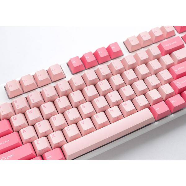 Ducky One 3 Gossamer Pink Gaming Tastatur - MX-Black Clear Top US