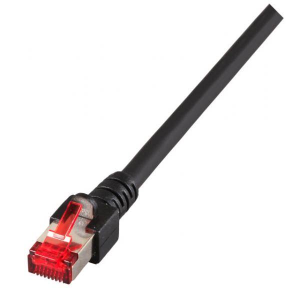 RJ45 Patchkabel Cat.6 S/FTP LSZH -- schwarz 50m Kupferverkabelung
