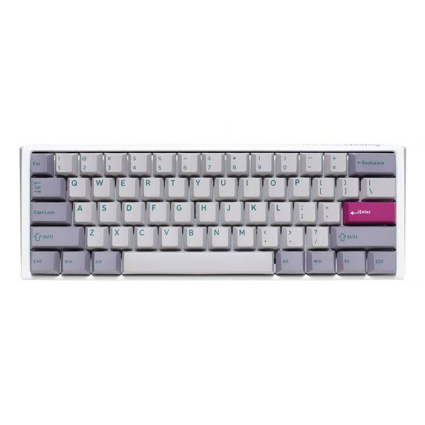 Ducky One 3 Mist Grey Mini Gaming Tastatur RGB LED - MX-Red