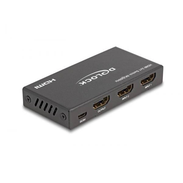 Delock HDMI Switch 2 x in zu 1 out 8K 60 Hz - Digital/Display/Video
