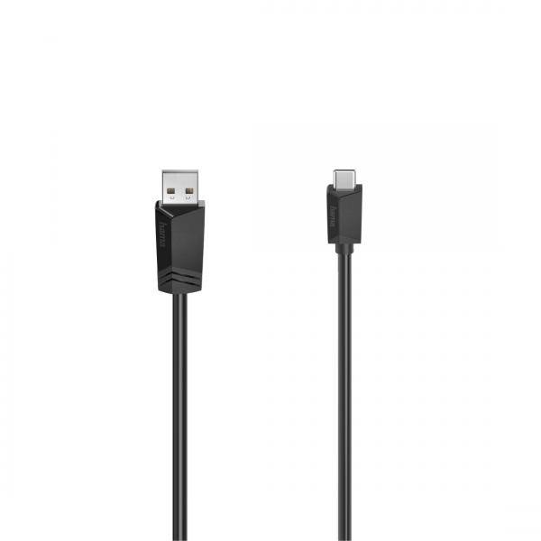 hama 00200633 USB-C-Kabel, USB-A-Stecker - USB-C-Stecker, USB 2.0, 480 Mbit/s, 3,00 m