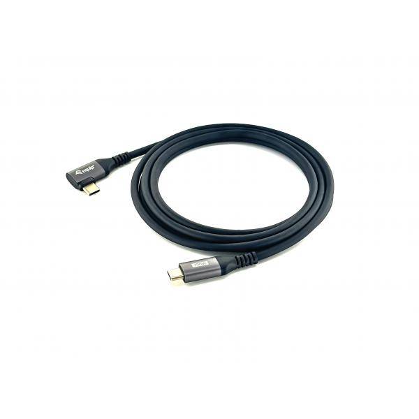 Equip USB 2.0 C auf C 90° abgewinkeltes Kabel - Stecker/Stecker - 1,0 m - 100 W