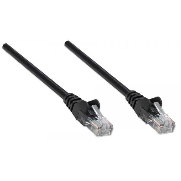 Intellinet 320764 RJ45 Netzwerkkabel, Patchkabel CAT 5e U/UTP 3.00 m Schwarz 1 St.