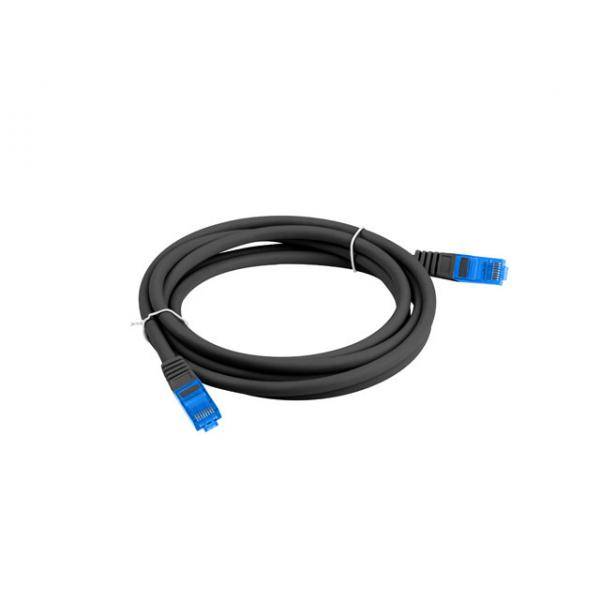 LANBERG Patchkabel CAT.6A S/FTP LSZH CCA 1,0m Fluke Zert. sw Multimedia-Technik Cat6 Kabel Netzwerk