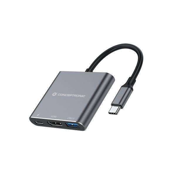Conceptronic DONN18G - Dockingstation - USB-C 3.2 Gen 1