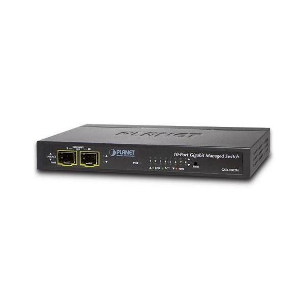 PLANET 8-Port GE + 2-Port SFP Managed Desktop Switch