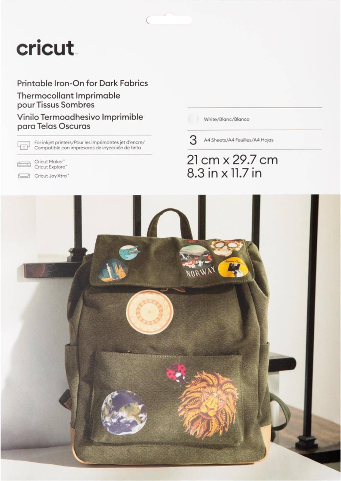 Cricut Weiß A4 (210 x 297 mm) 3 Blatt Hängeverpackung