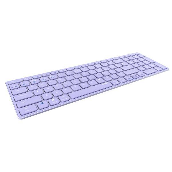 Rapoo - 215396 Kabellose Multi-Mode-Tastatur E9700M, Lila, QWERTZ